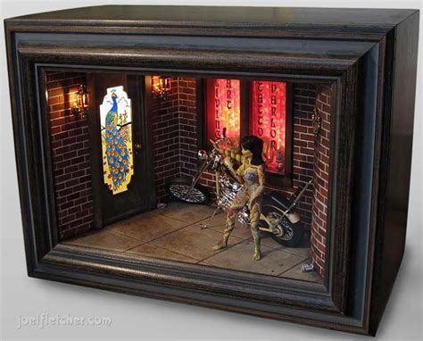 metal diorama shadow box|diy shadow box diorama.